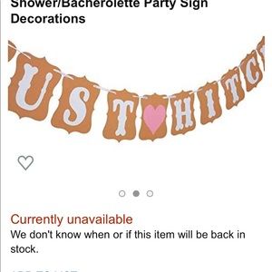 Just Hitched Banner New Still in Packaging